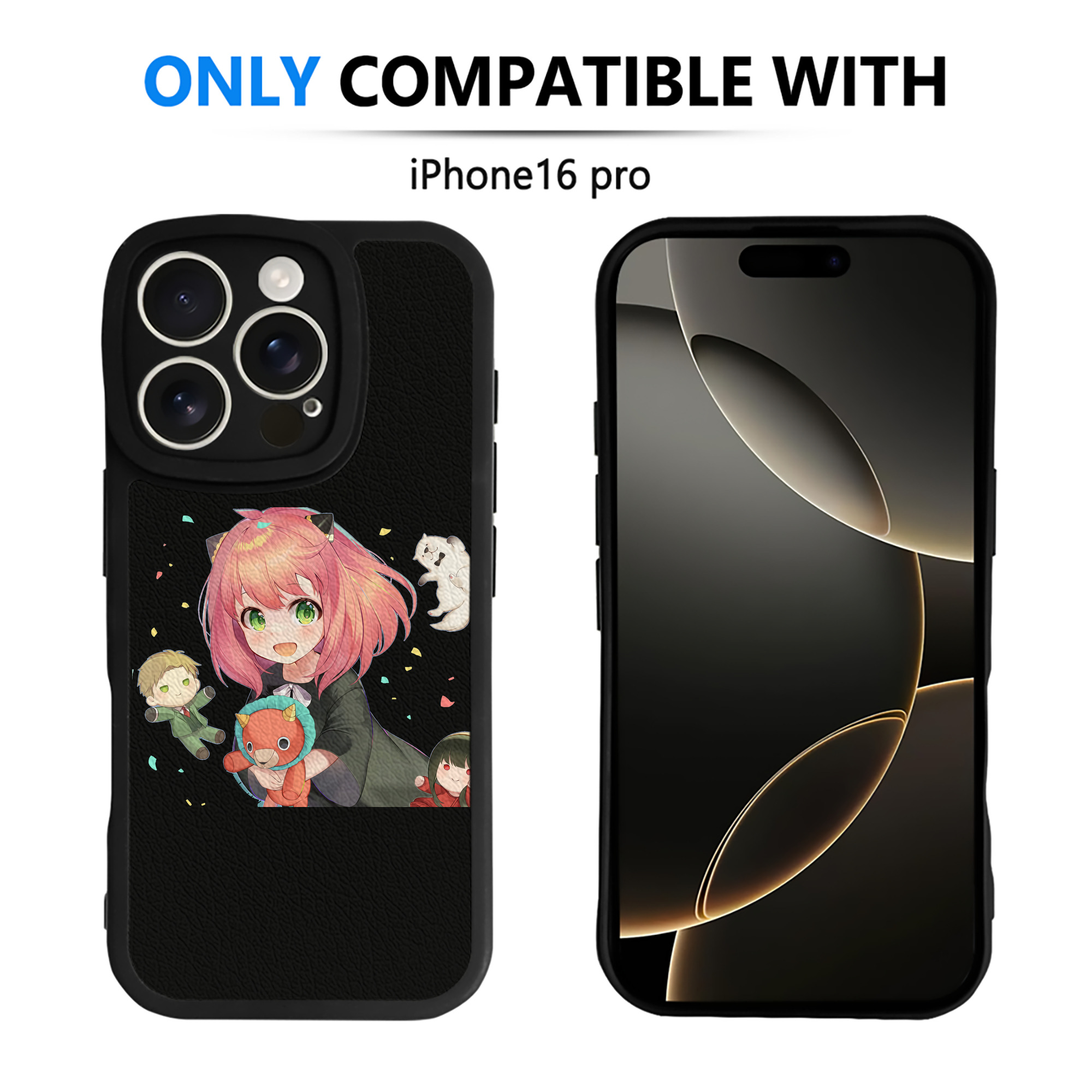 （画像用） SPY×FAMILY间谍家家酒 【iPhone 16シリーズ対応】シリコンスマホケース（レザー調） 材質：シリコン